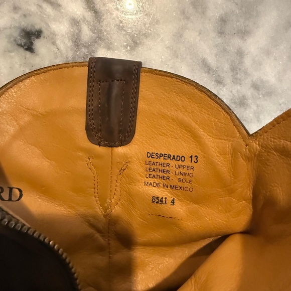 Freebird by Steven Desperado Ostrich Leather Boots - Size 13 - Picture 5 of 7